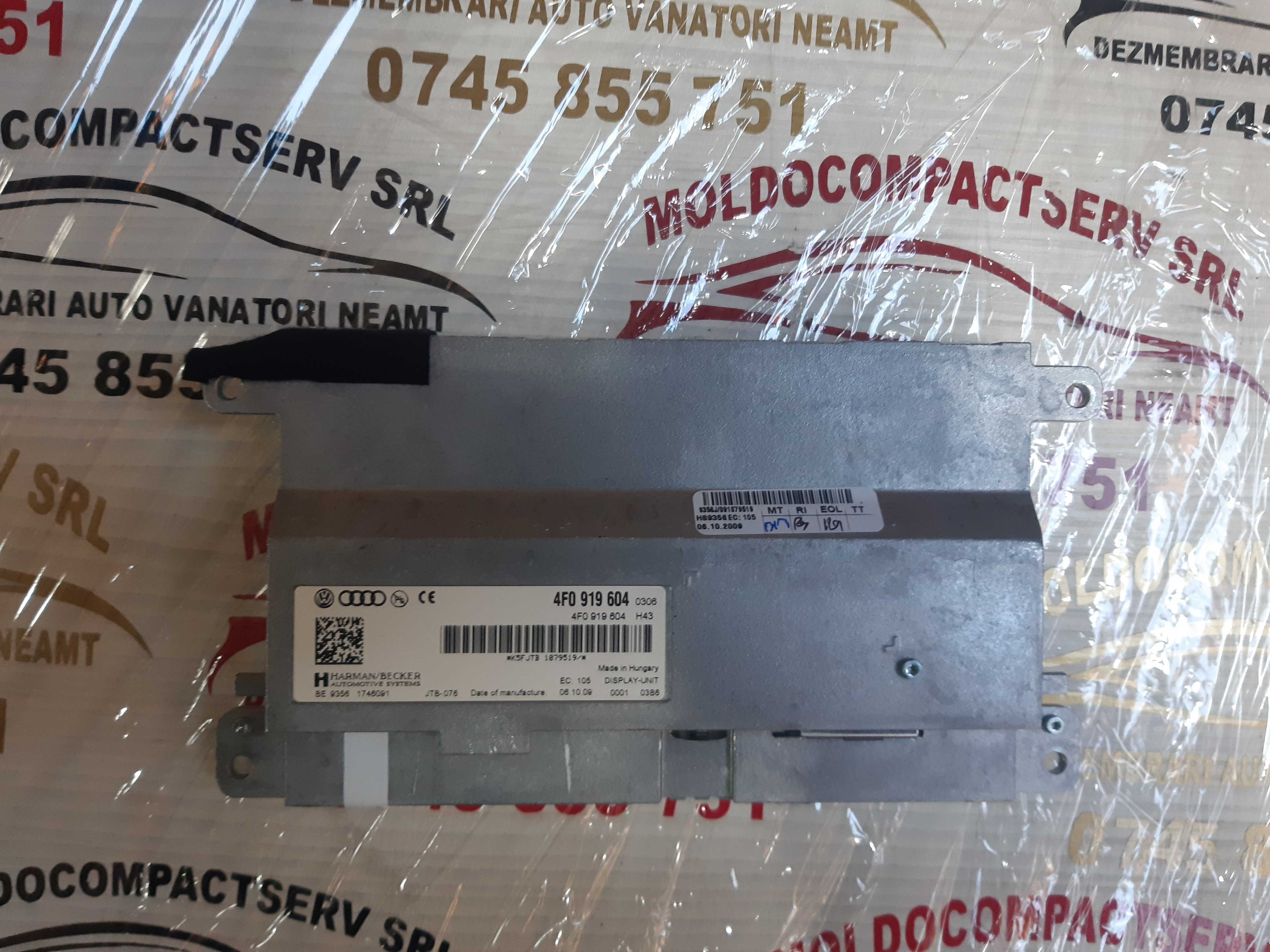 Display navigatie MMI 3G color AUDI A6 4F A4 B8 A5 4F0 919 604