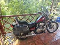 Kawasaki EN500 + echipament complet (cască Airoh, geacă piele, mănuși)
