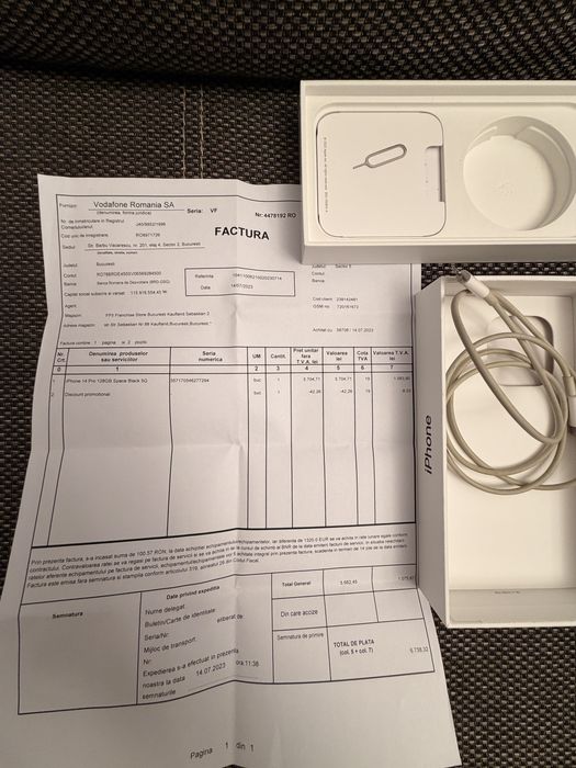 Iphone 14 pro 128 space black