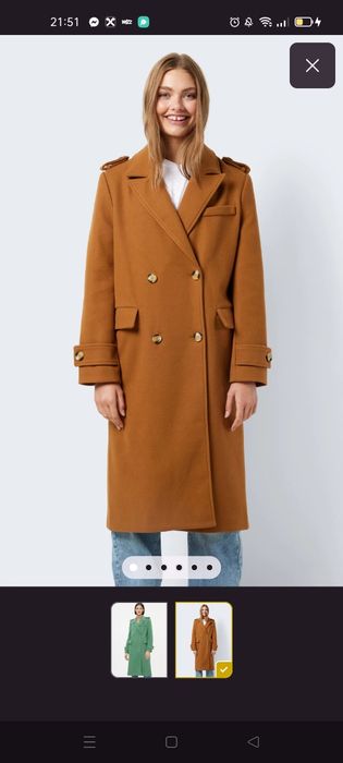 Palton/pardesiu dama lung de toamnă, Noisy May (nu Zara, H&M, etc)