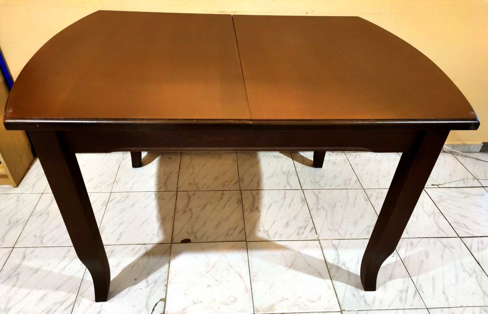 Трапезна разтегателна маса от масивно дърво 120 x 80 x 75 см.