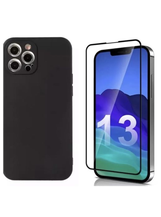 Iphone 13/14/15/1617 PRO MAX AIR Husa Secure Case Slim+Folie Sticla 9D