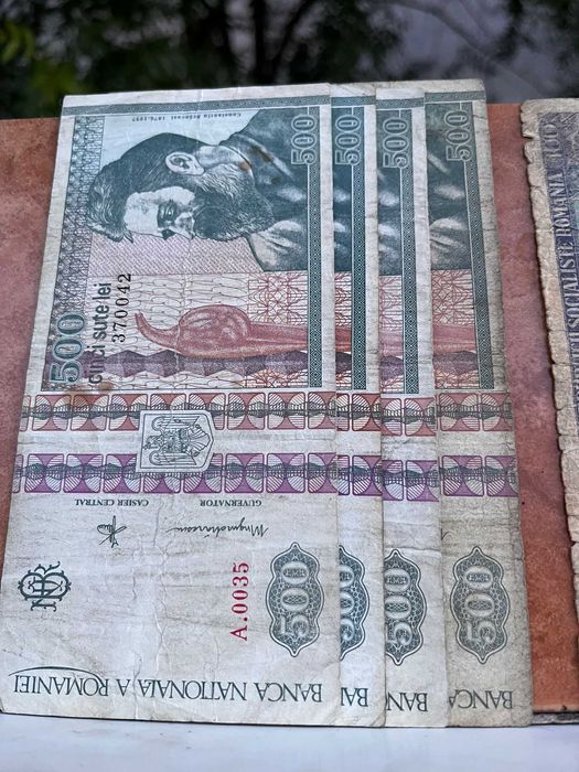Bancnote vechi românești și străine – 9 buc – colecție