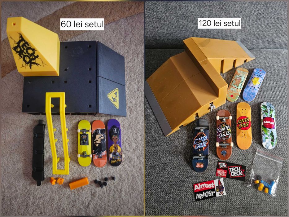Set jucari tech deck (placi+rampa+piese)