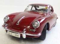 Porsche 356B roșu, macheta auto 1:18 bburago