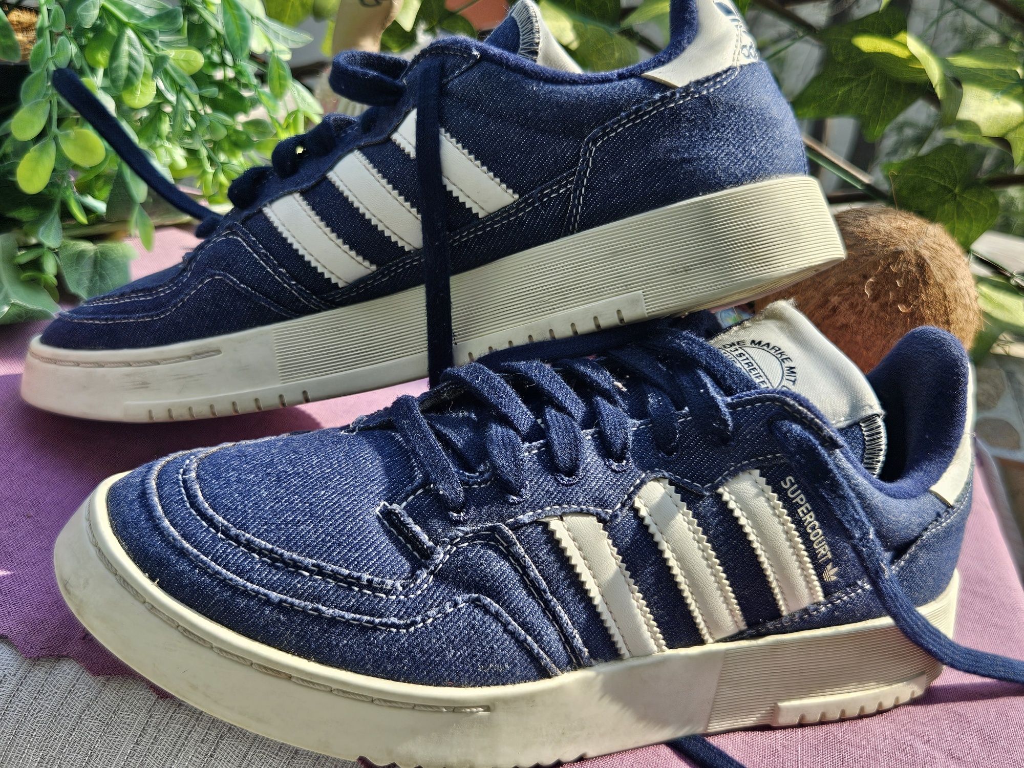 Adidas Supercourt кецове от деним