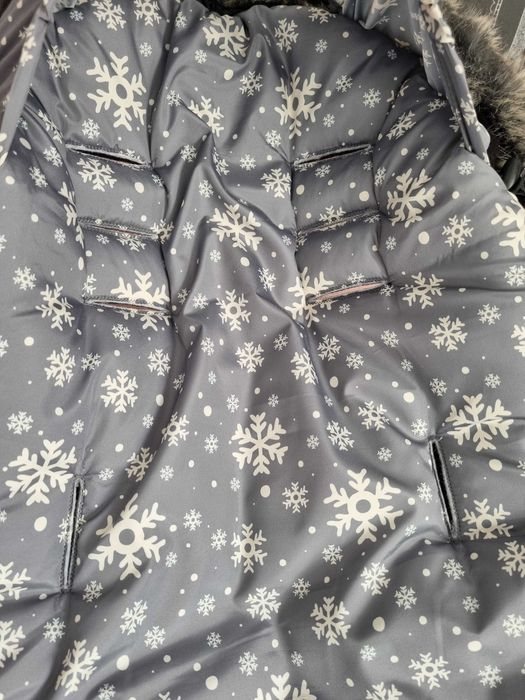 Зимен чувал Универсален Kikkaboo Shiny Nylon Snow Flakes