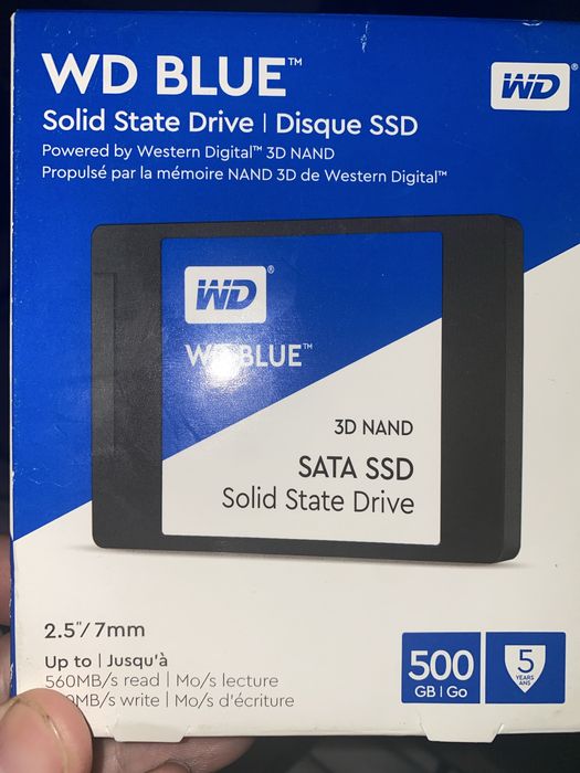 SIGILAT SSD intern Western Digital WD Blue de 500GB 3D NAND SATA III