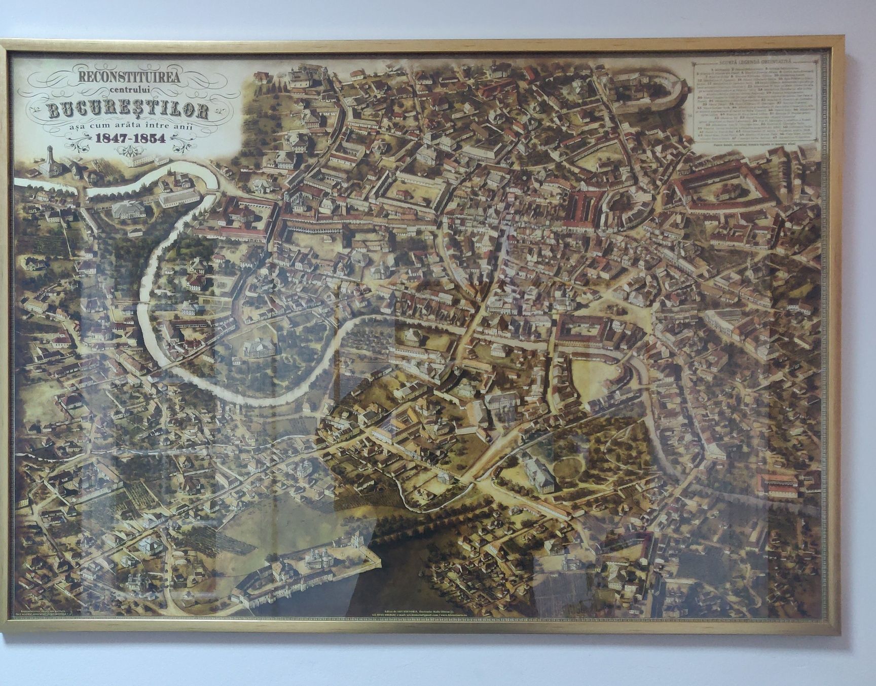 Harta Bucuresti 1847-1857