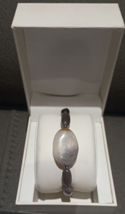 Браслеты с бусиной дзи и с природными камнями