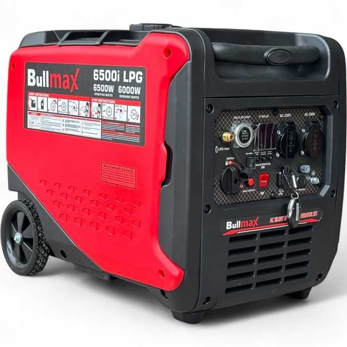 Инверторен агрегат за ток Bullmax 6500i LPG,6.4kW, 5.4kW Бензин, Газ