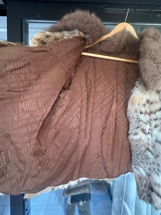 Haină scurtă de blană lynx