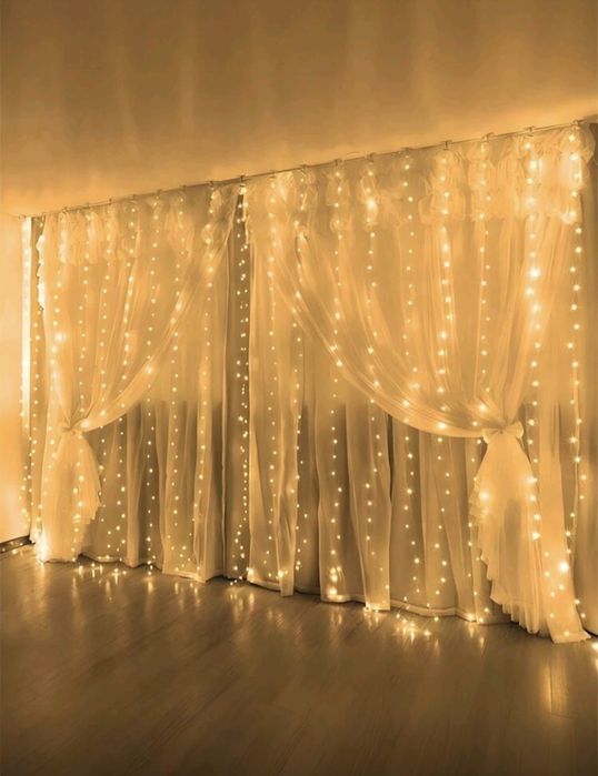 коледна завеса с лампички 3×3 метра