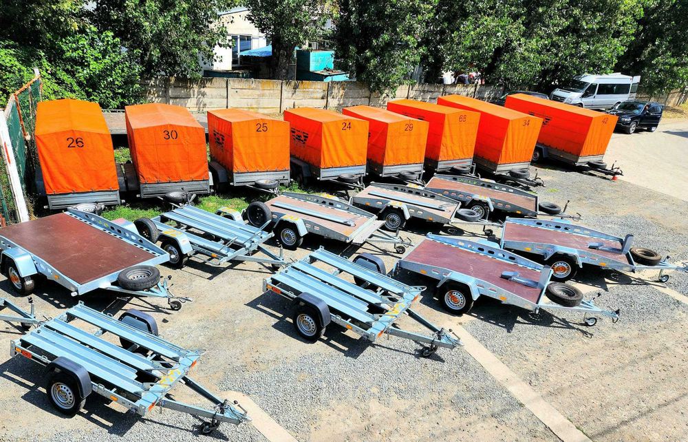 Inchirieri remorca utilaje trailer bobcat transport excavator