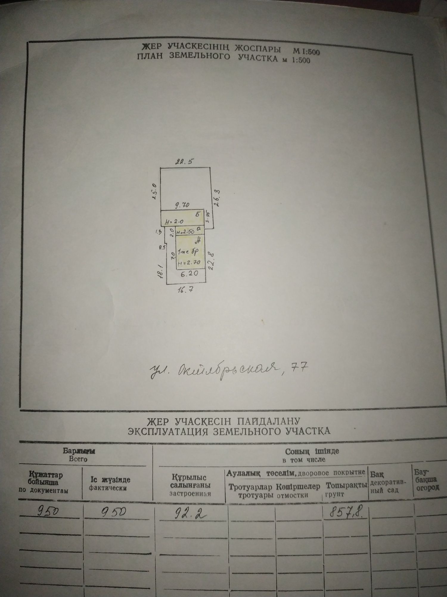 Участок под застройку