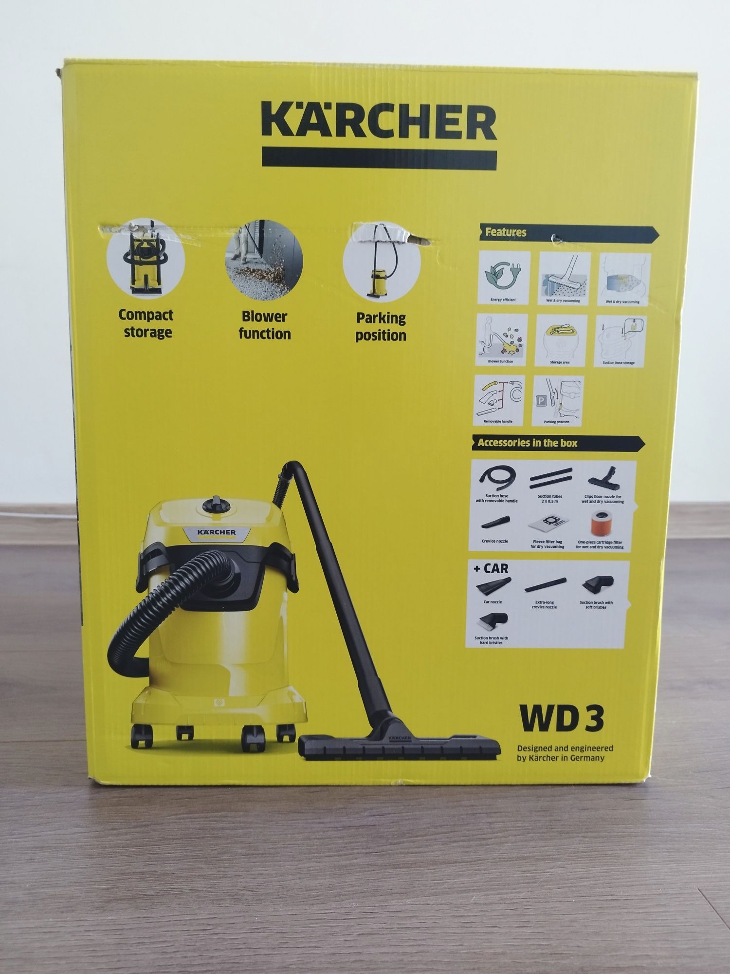 Мултифункционална прахосмукачка Karcher WD 3 V-17/6/20 Car