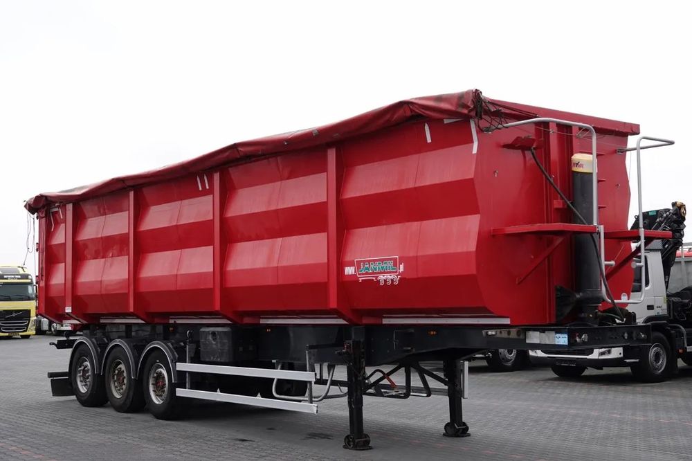 Janmil STEEL TIPPER / 58 m3 / 2021 / HARDOX / SAF AXLES / LIFTING AXLE / FOR SCRAP