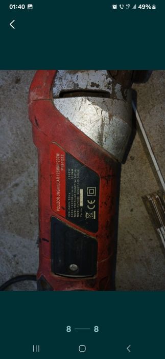 Polizor unghiular defect