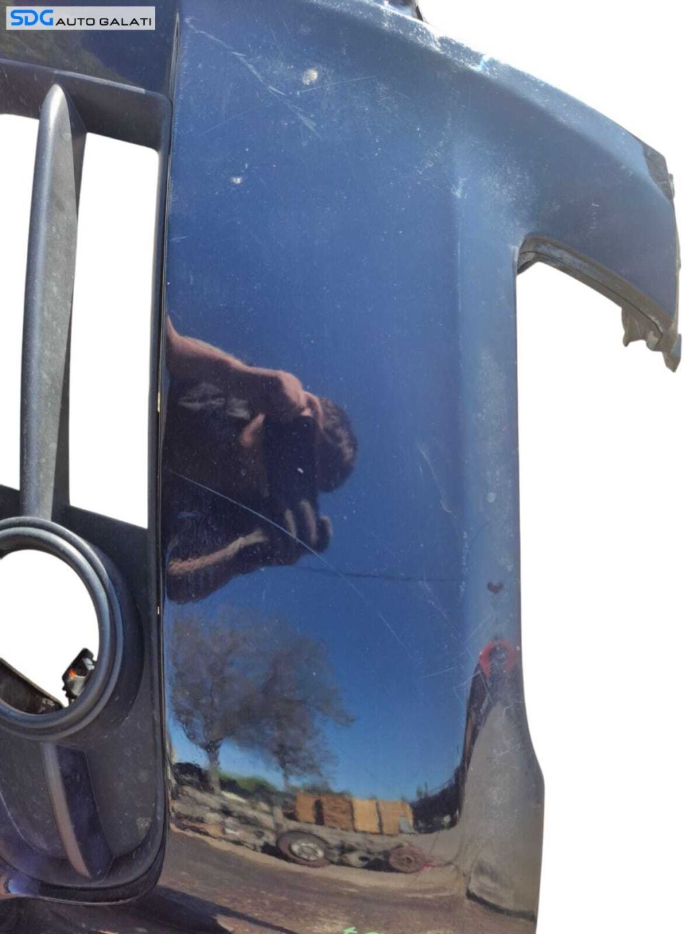 Bara Spoiler Fata S-Line cu Grila Grile Proiector Proiectoare Audi A4 B7 2004 - 2008 (Se prezinta exact cum se vede in poze, are lipsa prinderile de la aripa) [LC0376]
