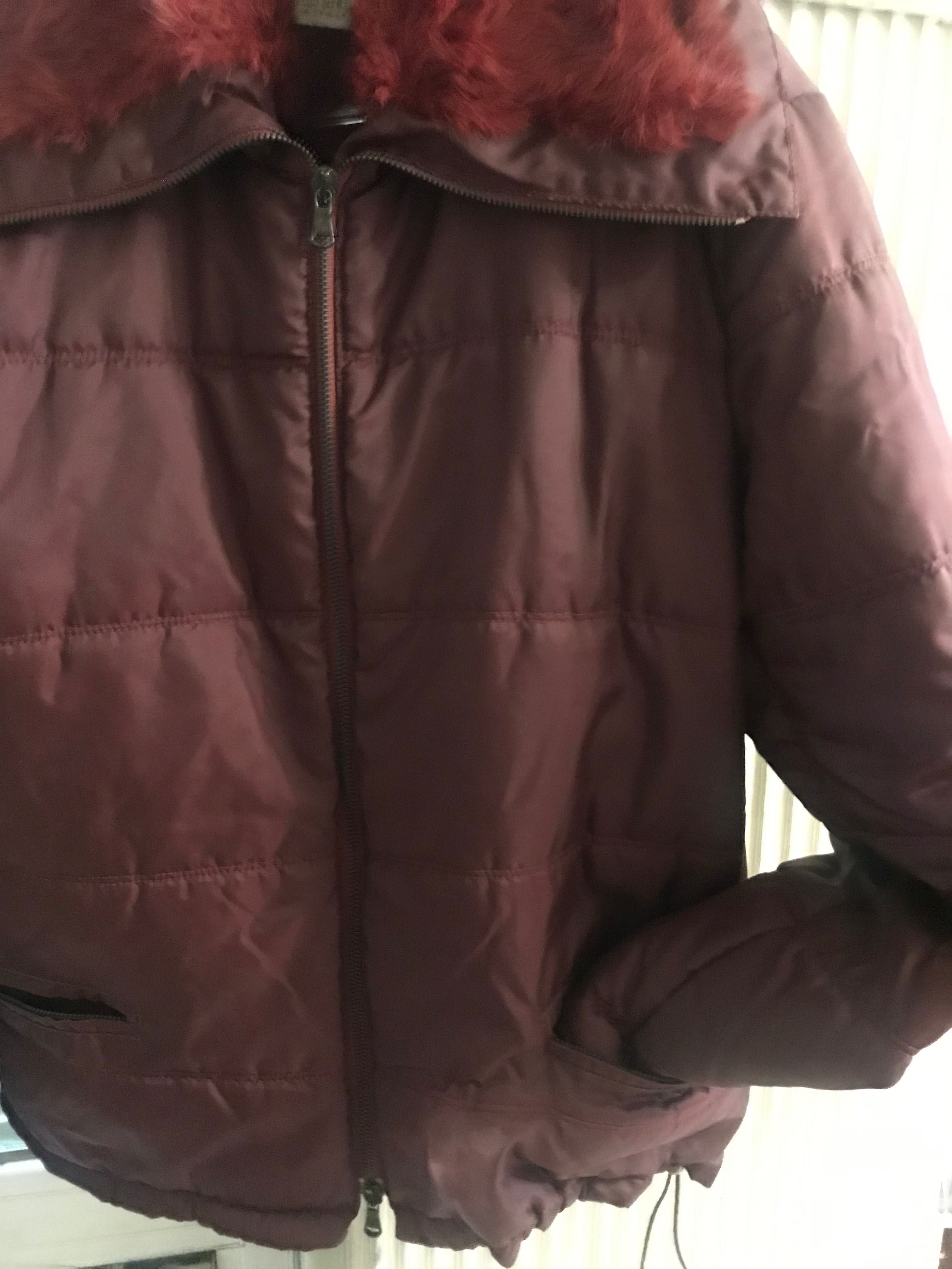 Дамско италианско яке Antonello Serio Тъмно Бордо L/XL