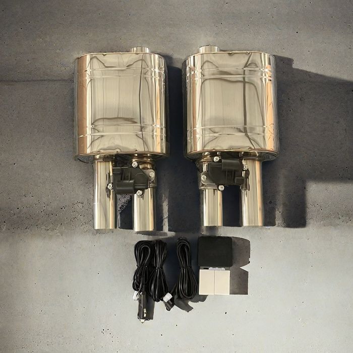 Управляемый регулируемый выхлоп с заслонкой