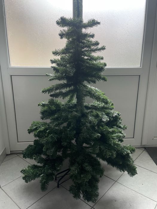 Brad artificial de Crăciun cu suport din fier