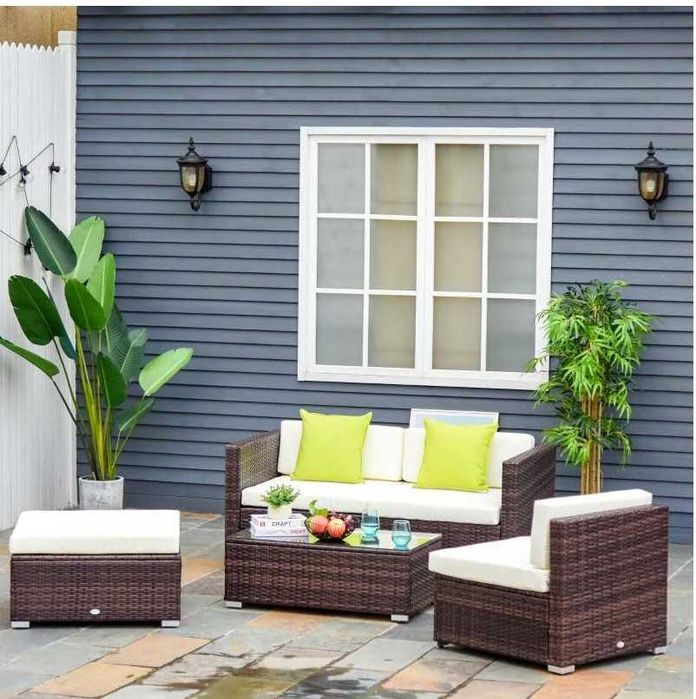 Set de mobilier de gradina Outsunny cu 5 piese
