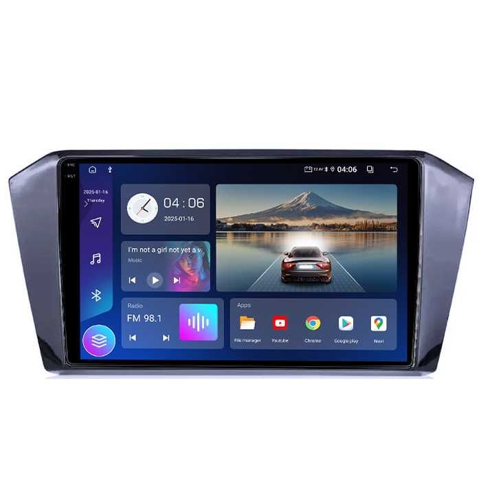 Navigatie VW Passat B8 2014+  4GB RAM/64GB ROM, Android 14,Carplay