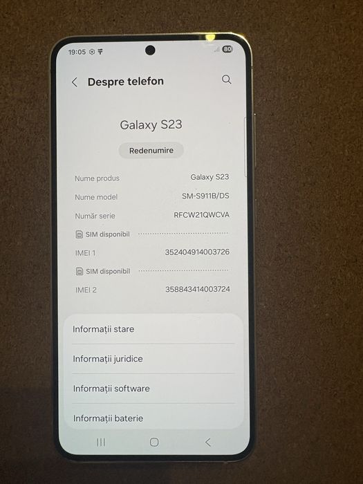 Samsung S911 Galaxy S23 dual sim 128 Gb ID-XXL2429