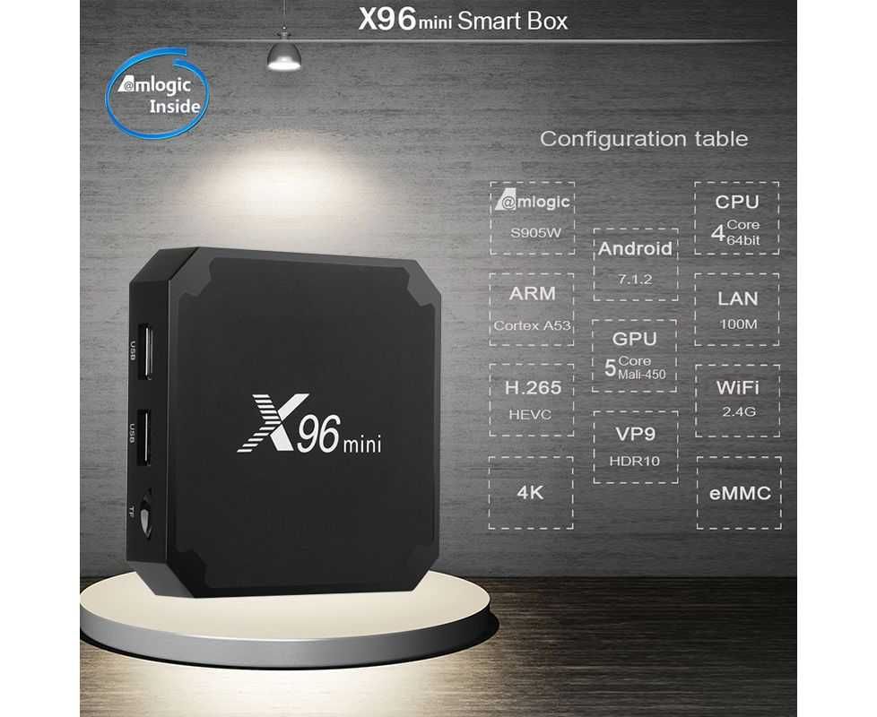 ХИТ ЦЕНА SMART TV Box X96 mini /ТВ БОКС/ Android 9.0 ULTRA 4K