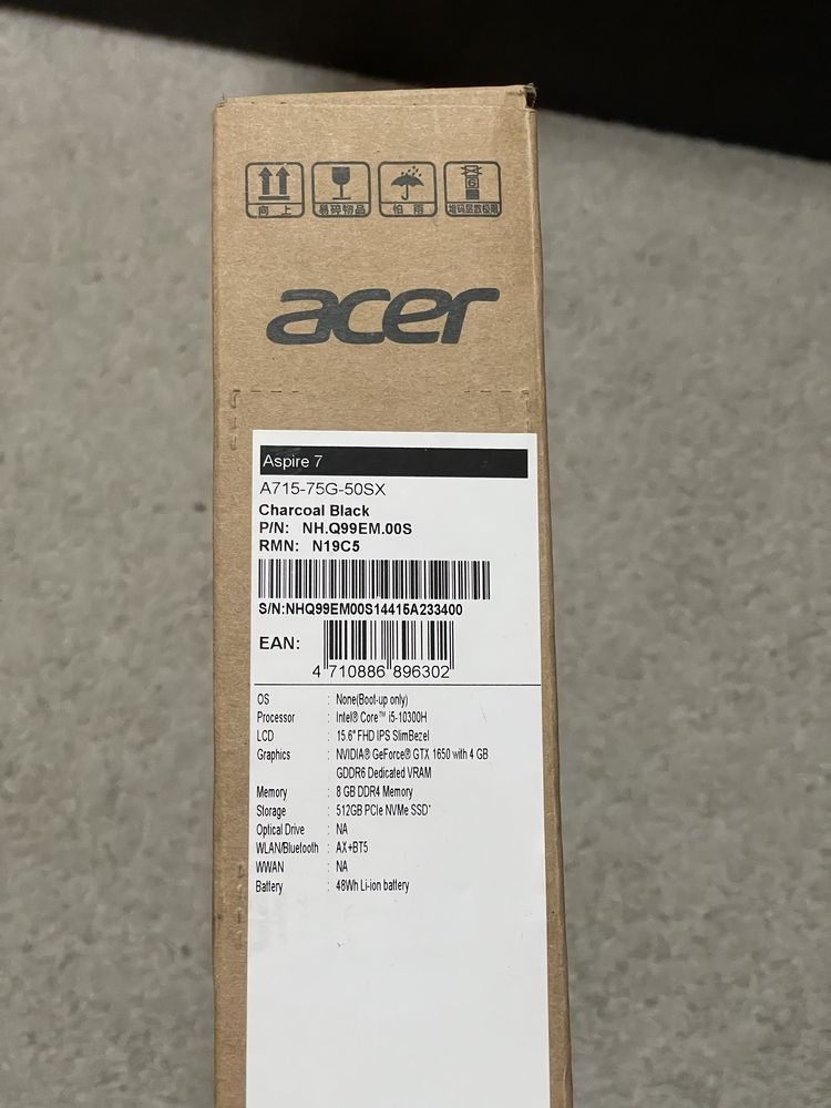 Ноутбук acer Aspire 7