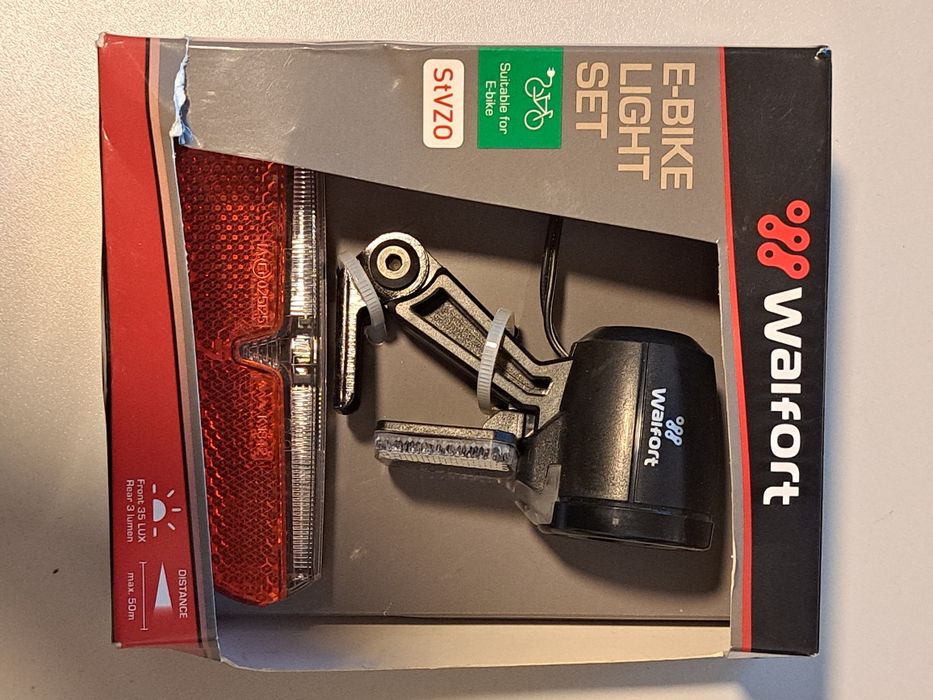 Set bicicleta far si stop led