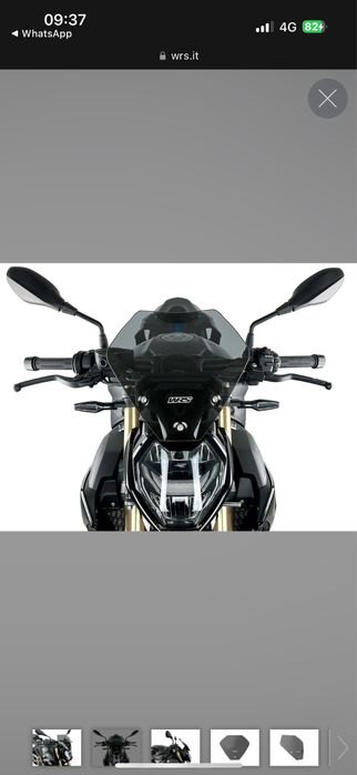 Parbriz BMW S1000R / M1000R + Brachet pentru prindere