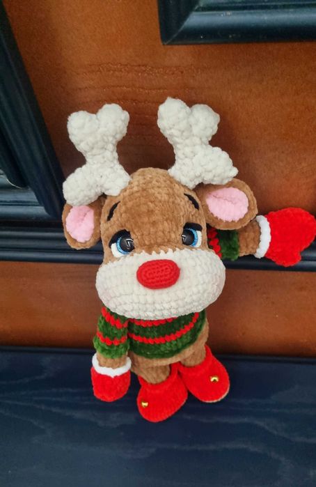 Плетена играчка - коледен елен