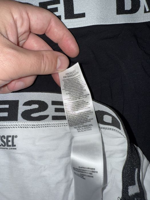 Diesel set 3 boxeri lungi alb-negru-negru marimea S noi originali