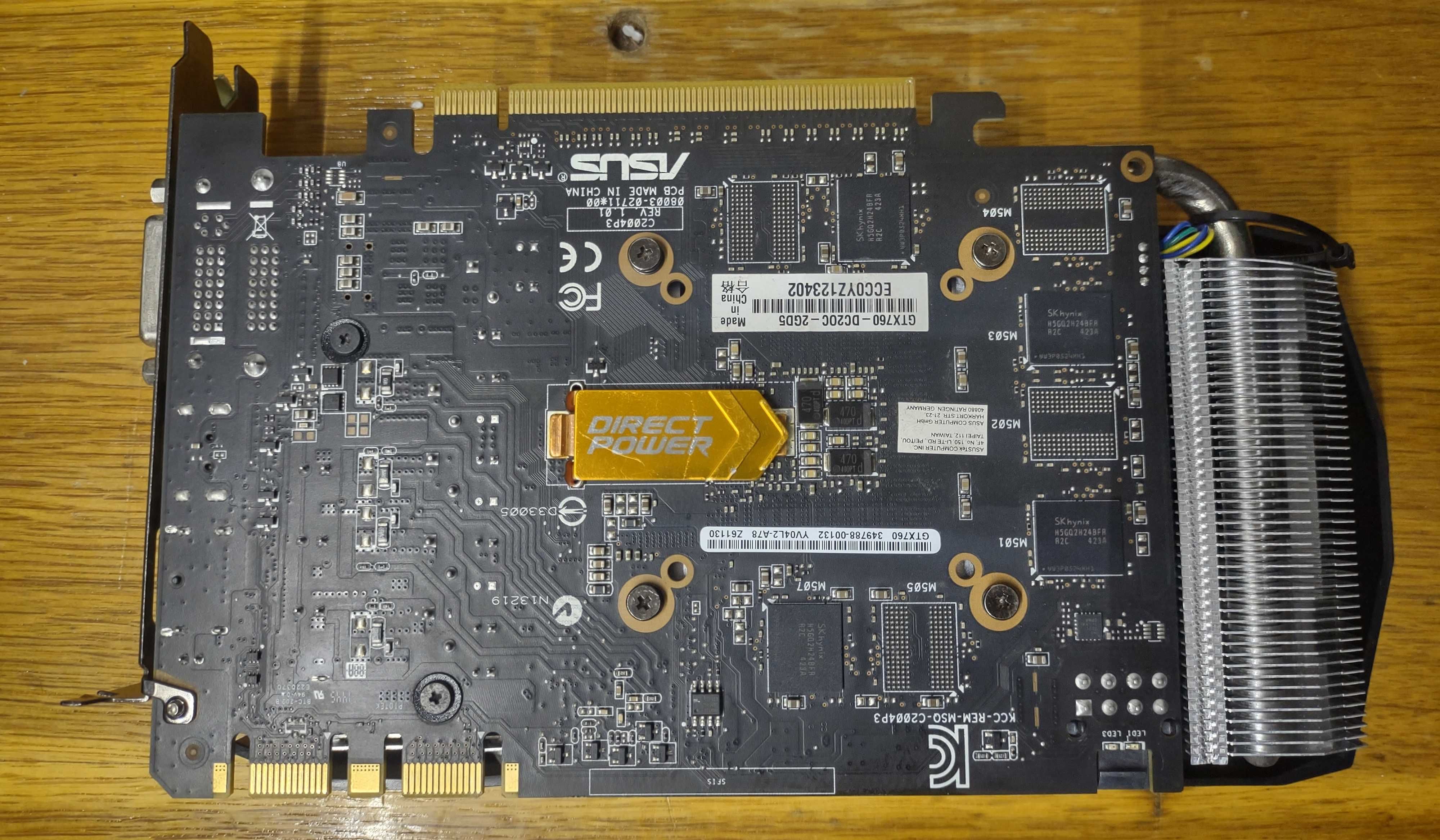 Placa Video ASUS GeForce GTX 760 2GB GDDR5/256-bit ! Disponibil SLI !