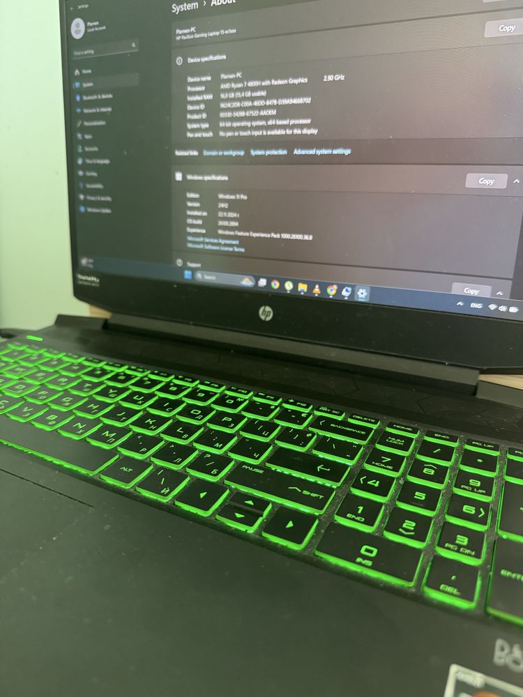 Лаптоп HP Pavilion Gaming 15.6 144Hz