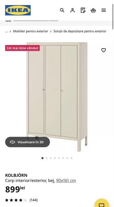 URGENT Dulap exterior/balcon pentru depozitare Ikea