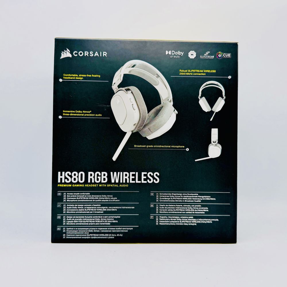 Casti Corsair Wireless HS80 RGB White SIGILATE / GARANTIE