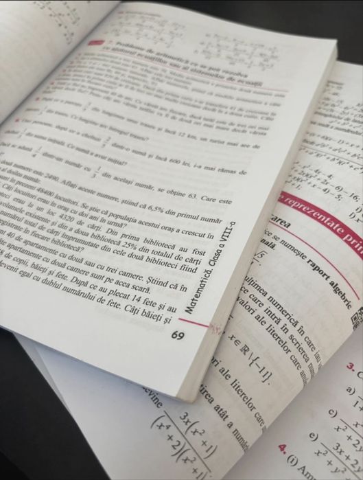 Set 2 culegeri Matematica , clasa a 8-a partea I si II