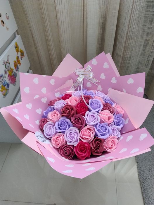 Buchet din trandafiri de săpun