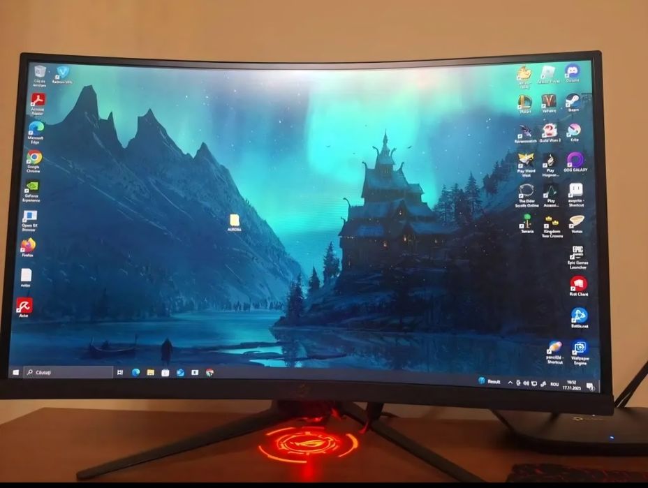 Monitor Asus Monitor Gaming Curbat LED 27 ASUS ROG Strix XG27VQ FullHD