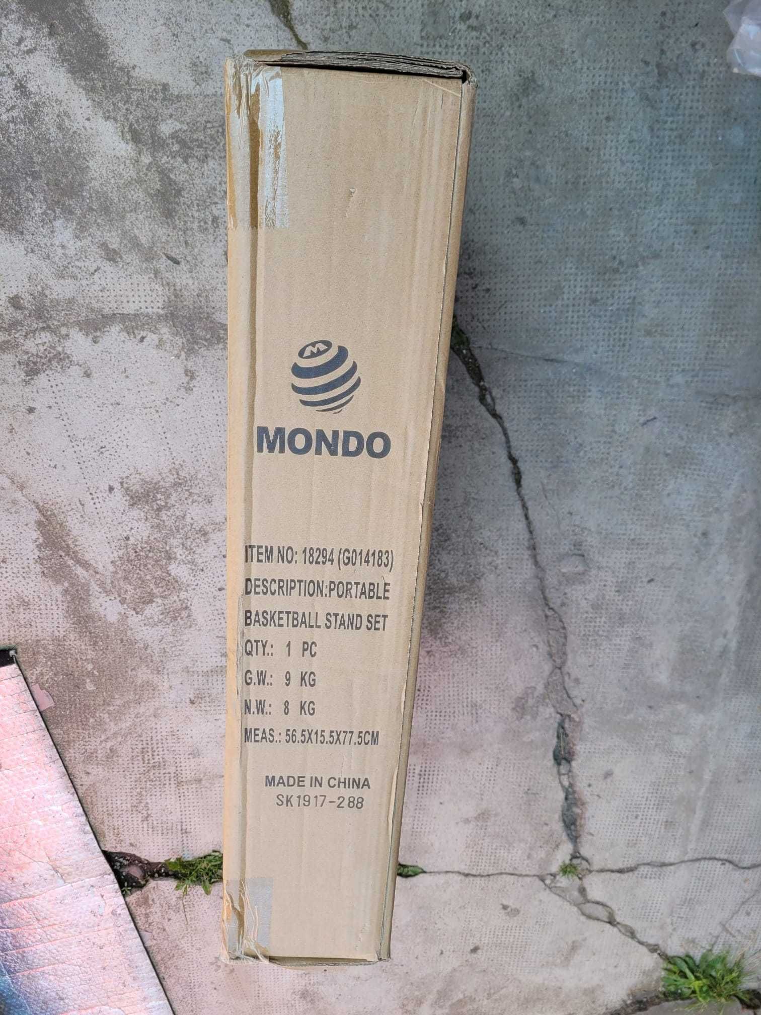 Cos de baschet Mondo, Mobil, inaltime reglabila 165 – 205 cm, NOU 249