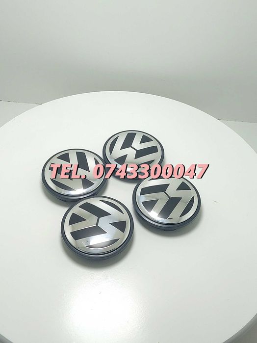 Set 4 Buc Capace Janta Aliaj Negru Cu Argintiu Vw