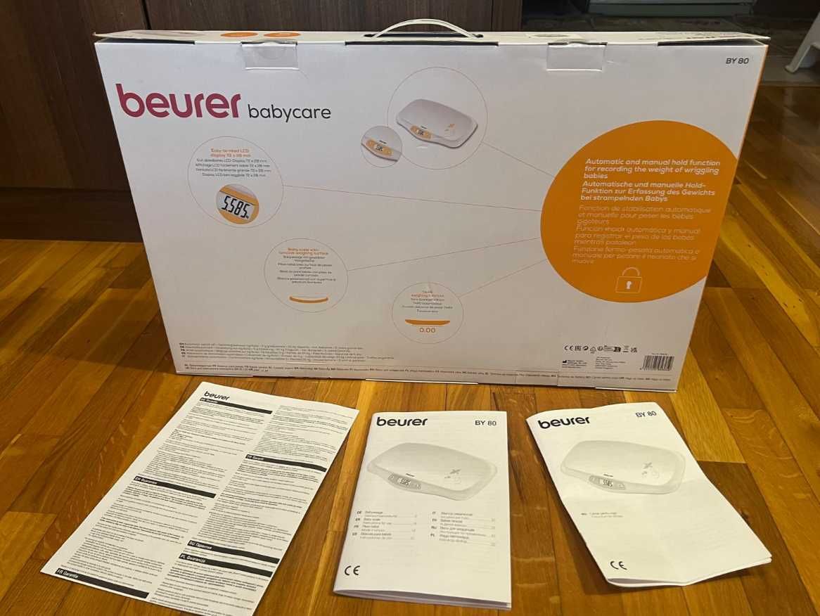Cantar de bebelusi BEURER BY80, 20kg, alb-galben, garantie