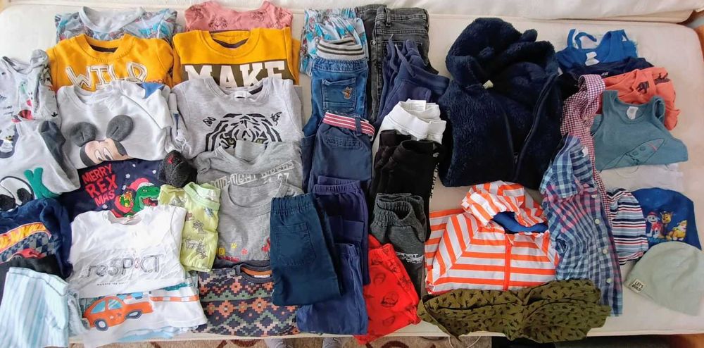 Огромен лот дрешки в размер 92-98. Waikiki, HM, Sonatta.