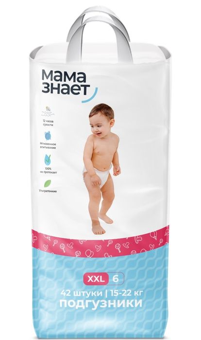Памперс мама знаеть  6 размер