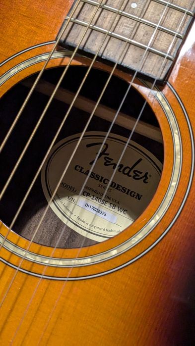 Chitară electroacustică Fender parlor CP-140 SE WC