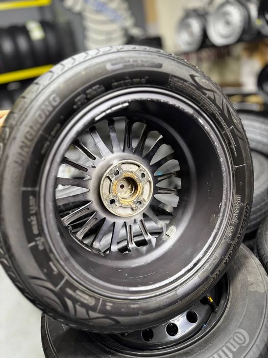 15 спица сака 195/55/15 линглонг бу балон. Холати яхши. Нехя Спарк Лад