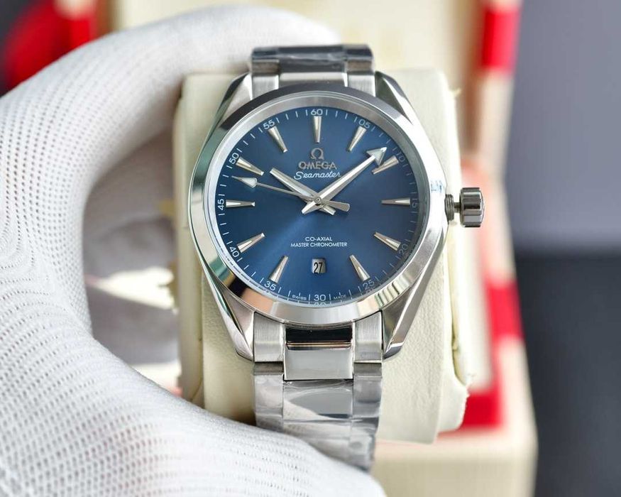 OMEGA Aqua Terra Co-Axial Blue Dial  с автоматичен механизъм